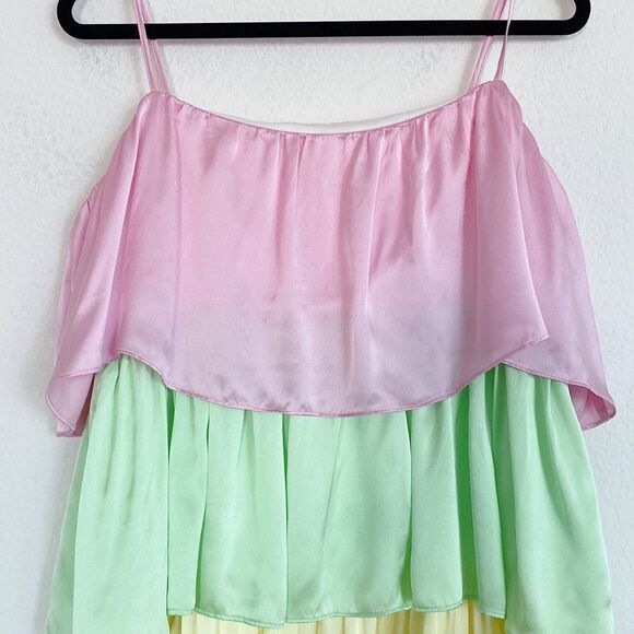 Olivia Rubin Neapolitan Colorblock Cici silk Dress - Picture 10 of 11